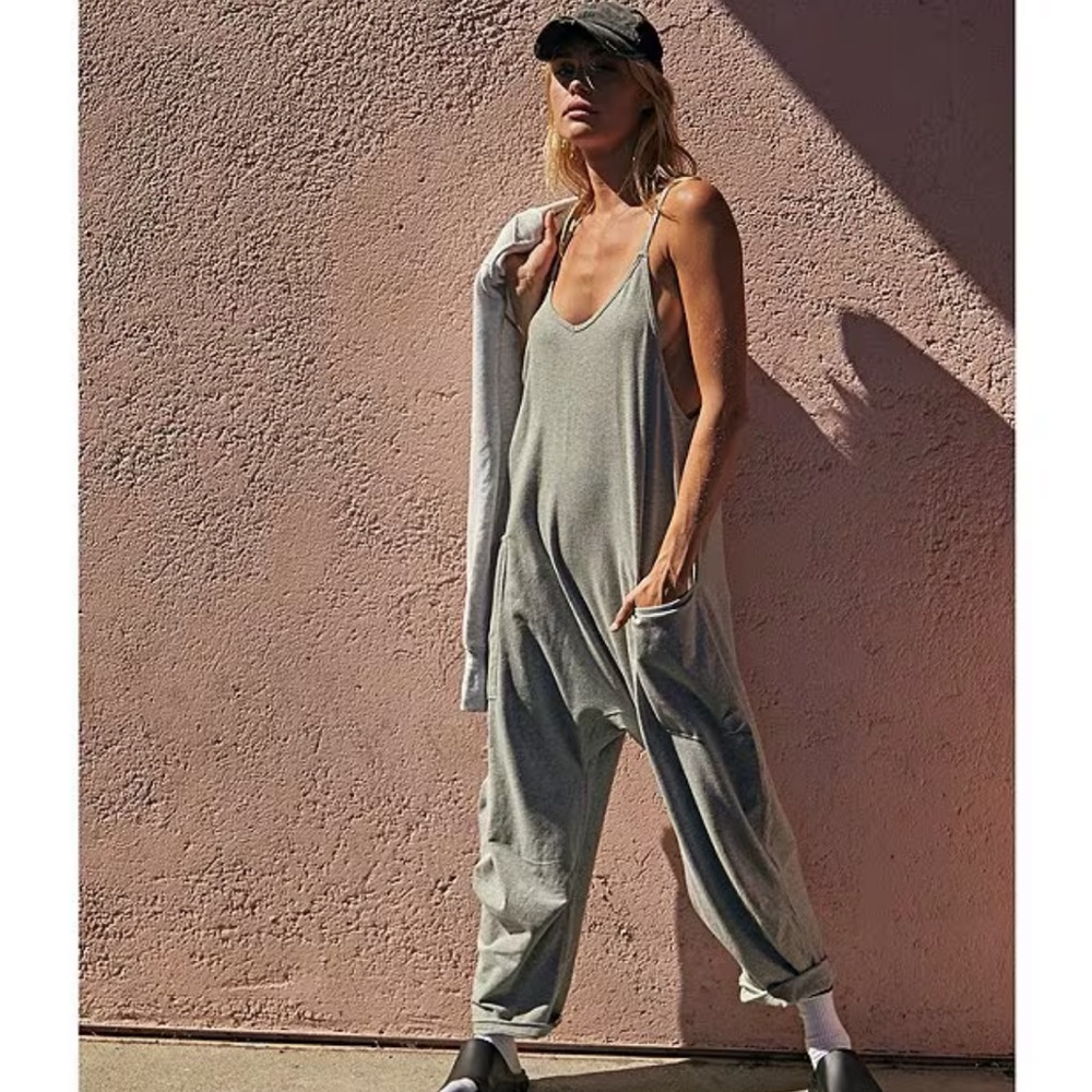 FP Movement by Free People - Heathered Gray Hot Shot Onesie